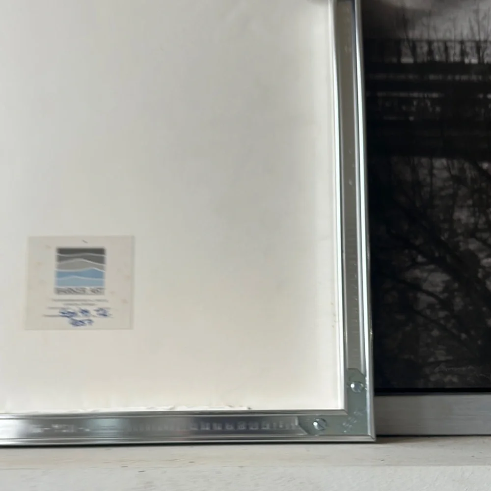 Vintage Nautical Photography Art with Blue and Silver Frame - Picture 7 of 11